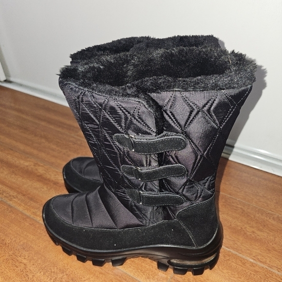 Womens Snow Boots Fur Lining Bootie Warm Ankle Booties Outdoor Thicke Size 9/9.5 - Picture 7 of 8